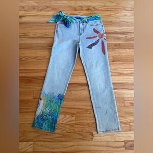 Clair Desjardins Artistic Jeans with Frenchie